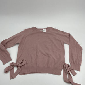 J.O.A. Oversized Knit Tie Bow Sweater
